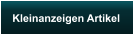 Kleinanzeigen Artikel